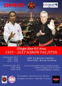Article - Stage 60 ans Nihon Taï Jitsu_Affiche