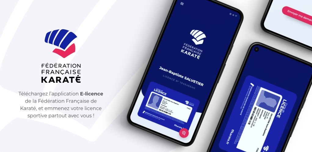 Téléchargez l&rsquo;application FFKarate e-licence