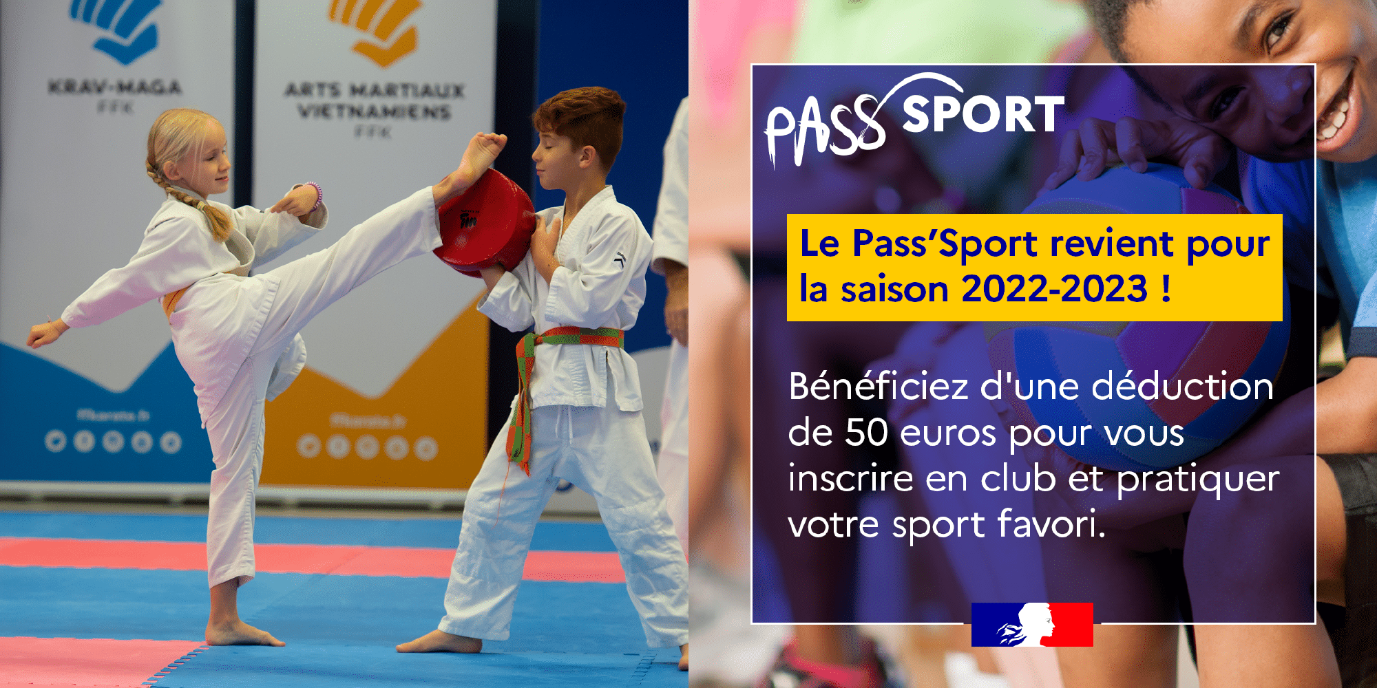 Le dispositif Pass’Sport est de retour pour la saison 2022-2023 !