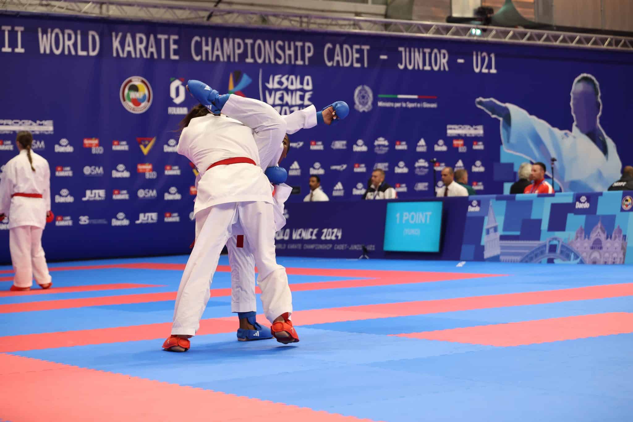 ©FFK - Denis Boulanger / Thalya Sombé en demi-finale 