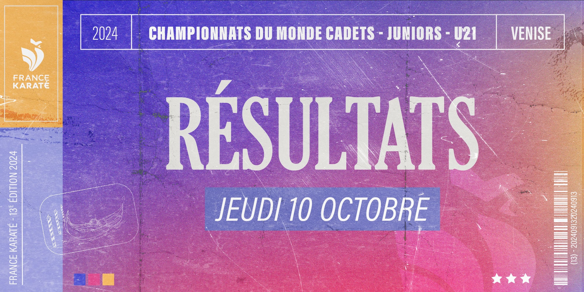 Championnats du monde cadets, juniors, U21 : résultats du jeudi 10 octobre 2024