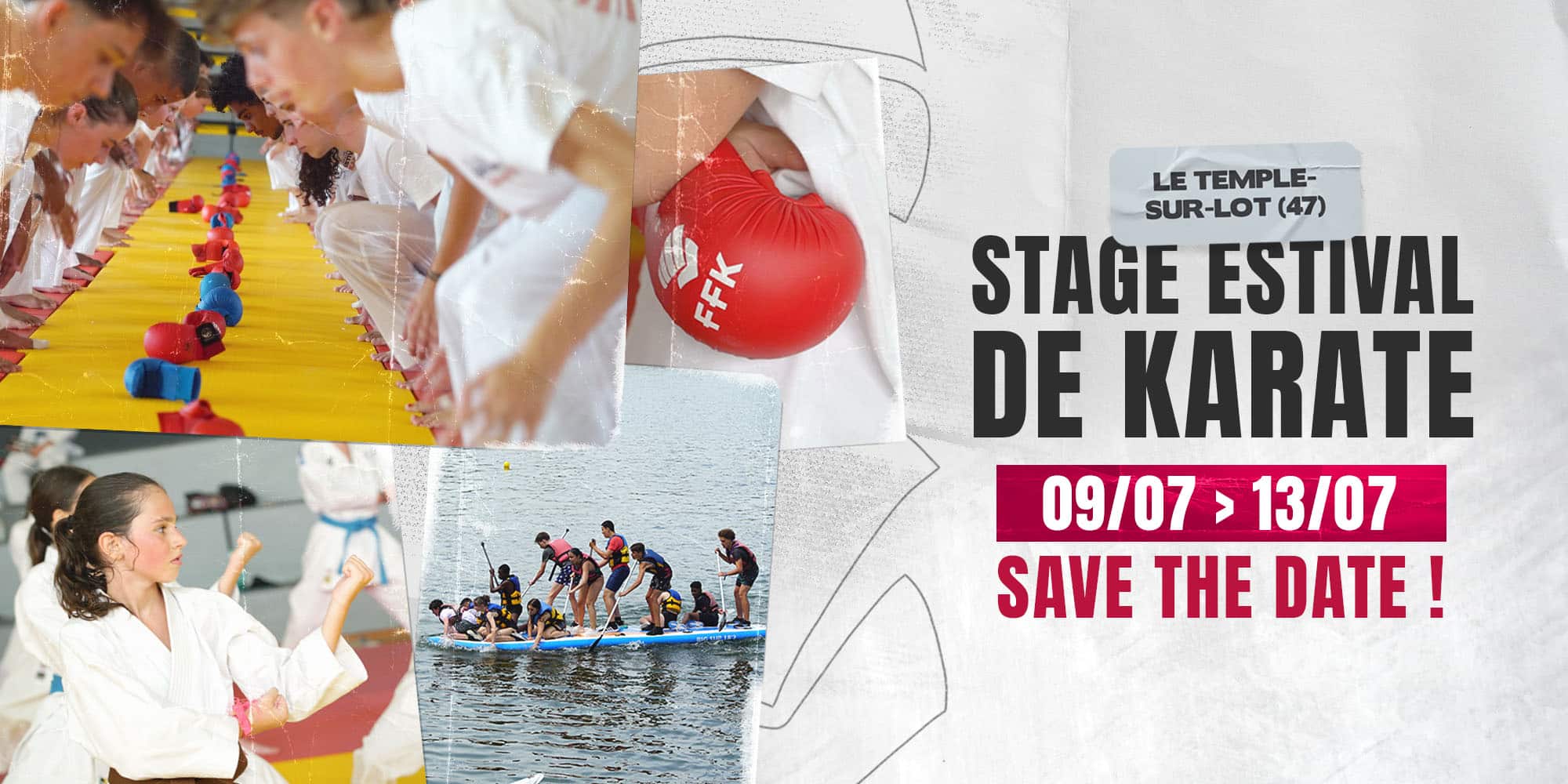 Save the date : stage estival de karaté 2025 !