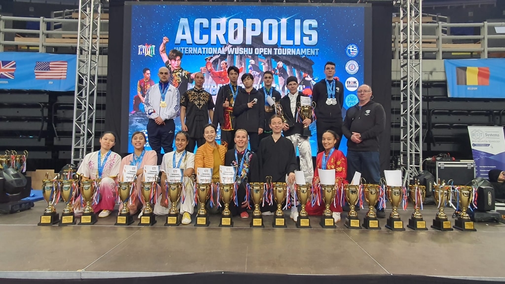 Le collectif national de kung fu brille en Grèce