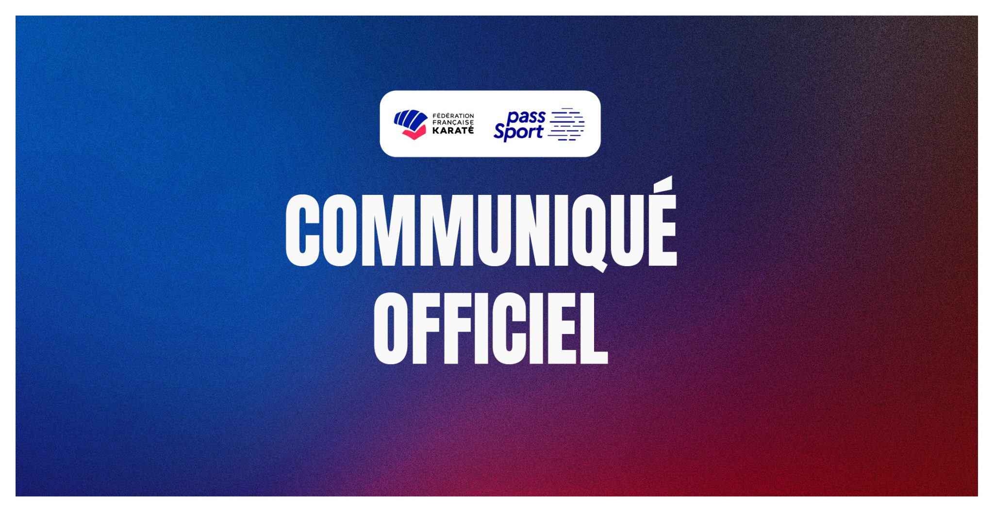Pass Sport — Communiqué officiel