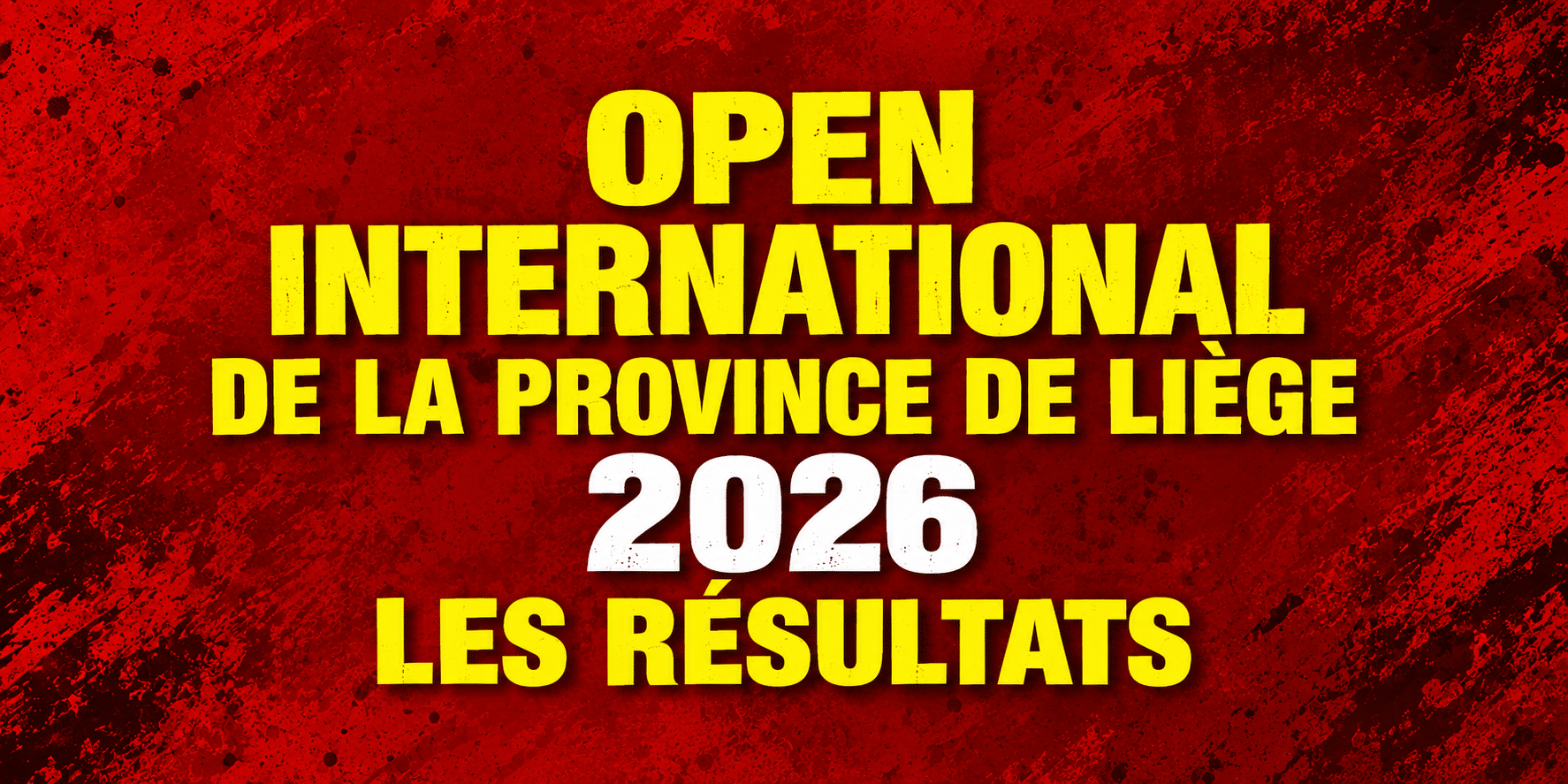 Open international de la province de Liège 2026 – Les résultats